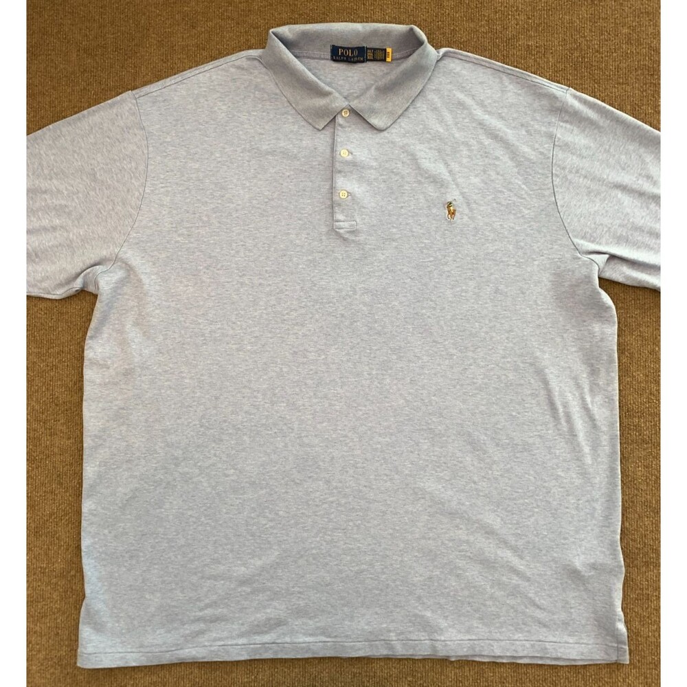 Polo Ralph Lauren Shirt Mens 3XLT Short Sleeve Brushed Cotton Preppy Pullover